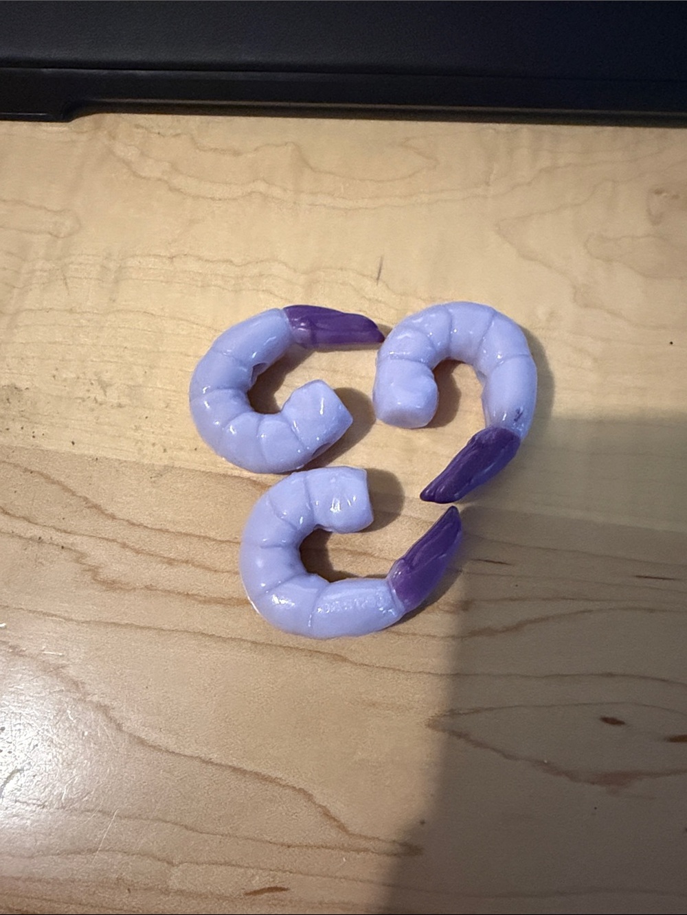 CJ Hendry X Studio 94 Pastel purple shrimp beads set of three